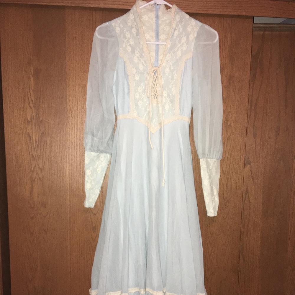Gunne Sax dress, black label